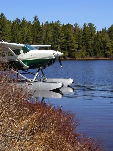 float plane delivering canoeists to Allagash Lake on the Allagash Wilderness Waterway in northern Maine