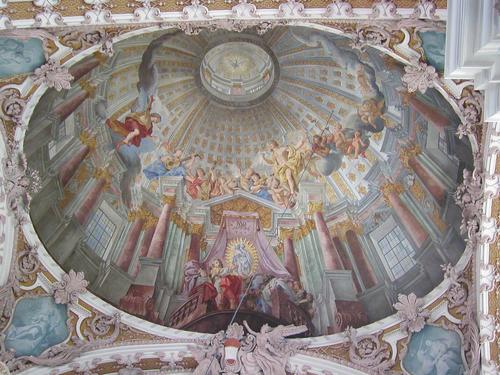 dome ceiling fresco at St. James Cathedral in Innsbruck, Austria