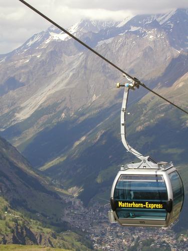gondola at Swiss Alps