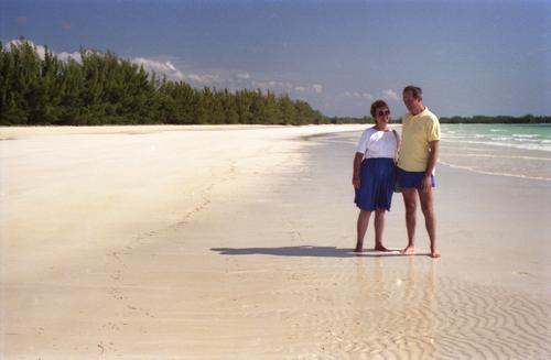 beach in Bahama in November 1991