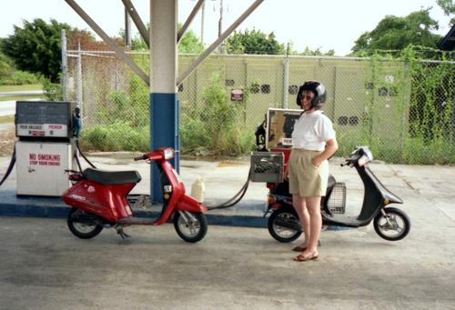 scooters in Bahama in November 1991