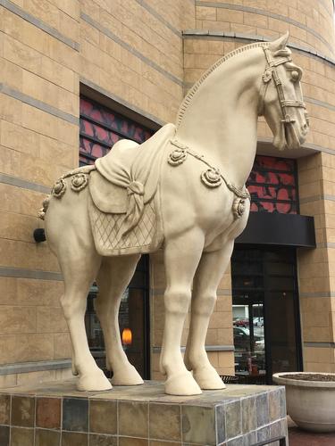 entrance statue at P.F. Chang's China Bistro at Towson Town Center near Baltimore, Maryland