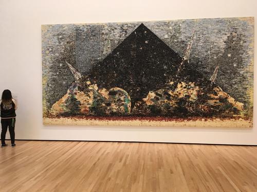 mural (2006) by Jack Whitten at the Baltimore Museum of Art, Baltimore, Maryland
