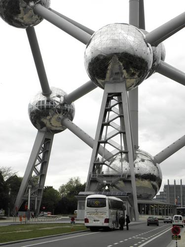 Atomium structure at Brussels in Belgium