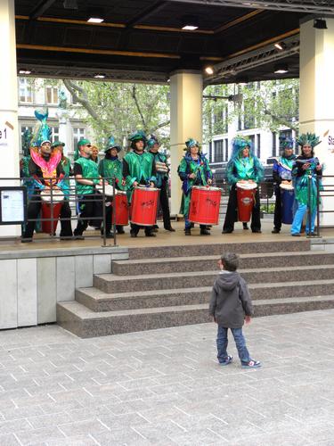 Samba band at Luxembourg City in Luxembourg