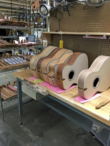 almost-finished product at the CF Martin & Co. Guitar Factory at Bethlehem, Pennsylvania