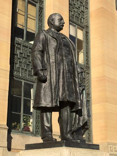 Grover Cleveland Statue beside City Hall at Buffalo, NY