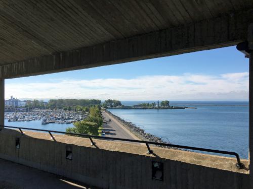 view from the Erie Basin Marina Observation Tower at Buffalo, NY