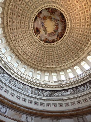 inside view of the Capitol Rotunda in Washington DC