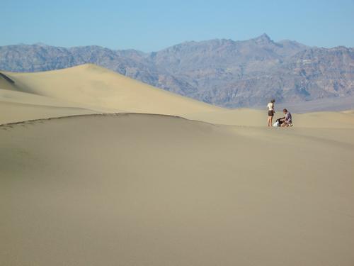 extensive sand dunes at Death Valley National Park in California