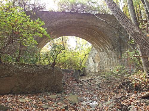 old bridge at Tanglewood Nature Center near Elmira, New York
