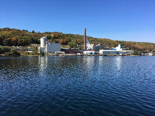 salt factory on the edge of Seneca Lake near Elmira, New York