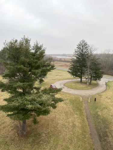 tower view in December at Oak Orchard WMA near Elmira, New York