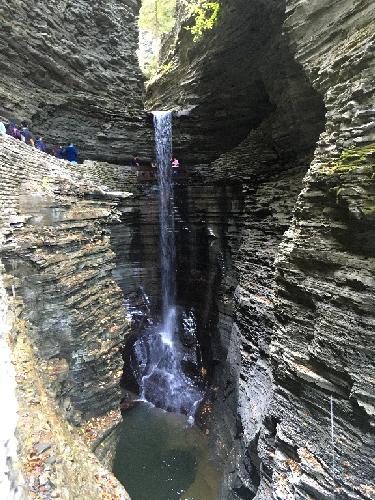 waterfall in Watkins Glen State Park near Elmira, New York