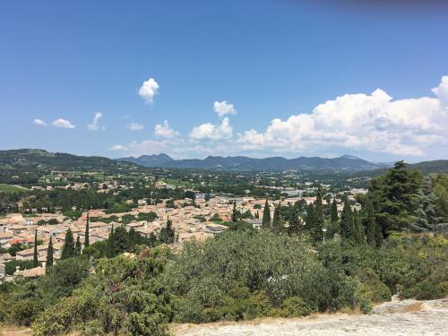 view from Vaison la Romaine hilltop in France