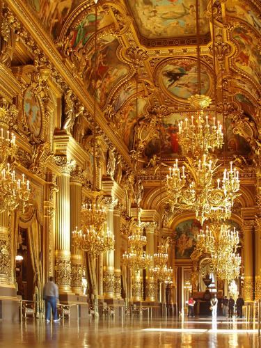Grand Foyer of the Garnier Opera House in Paris, France