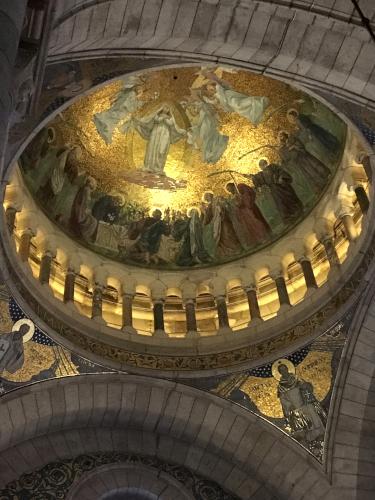 dome of Sacred Heart Basilica in Paris, France