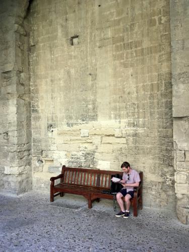 inside the Pope's Palace at Avignon in France