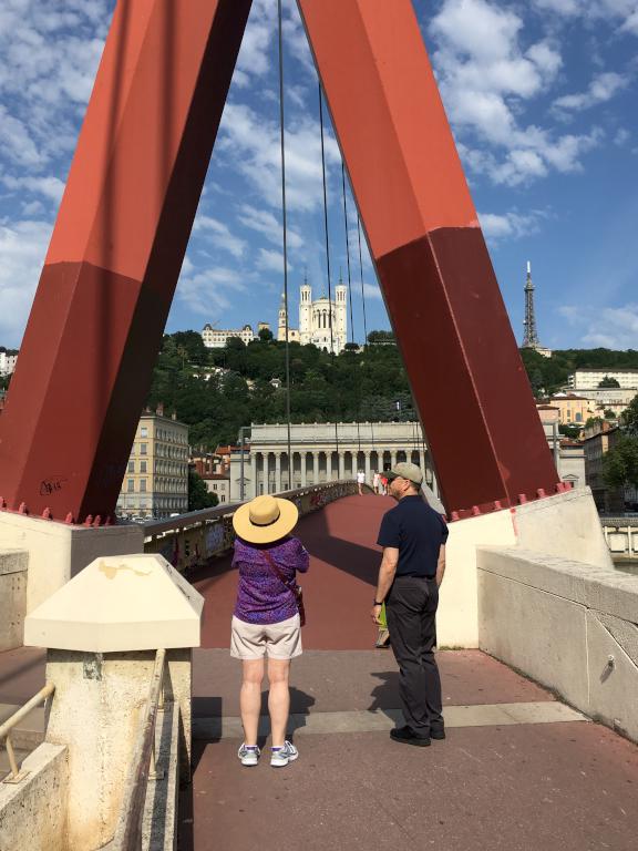 suspension bridge at Lyon in France