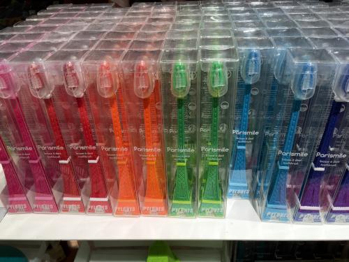 toothbrushes on sale at the Louvre in Paris, France
