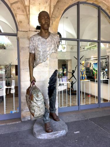 modern-art statue at Paris, France