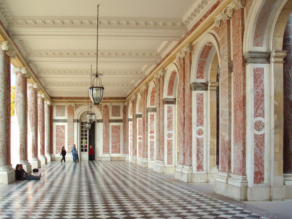entrance to the Grand Trianon at Versailles near Paris, France