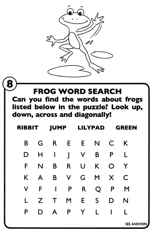 frog word search