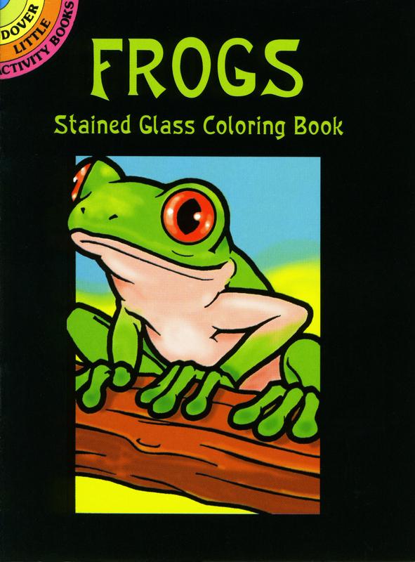 stained glass frogs