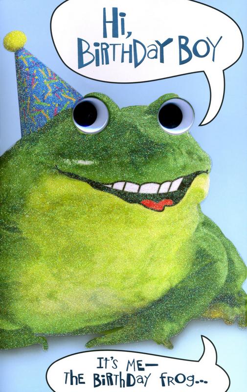 birthday frog card