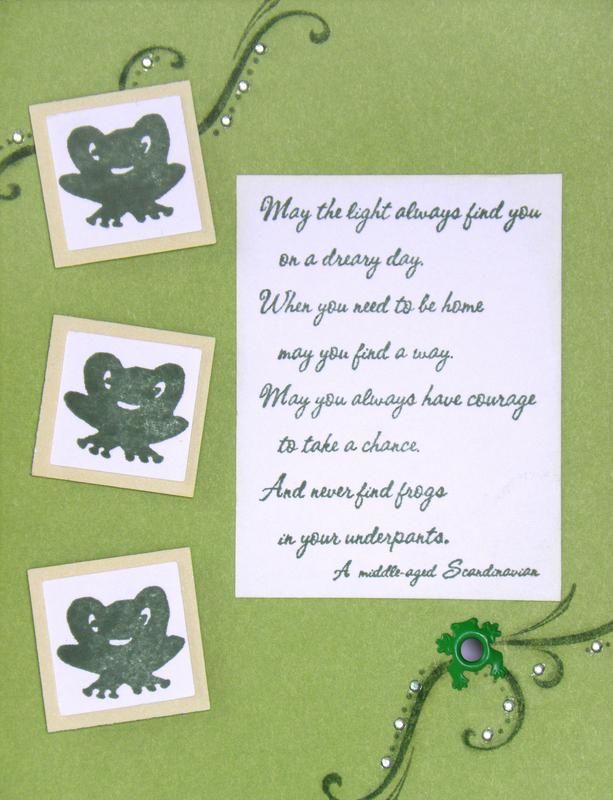 frog notecard