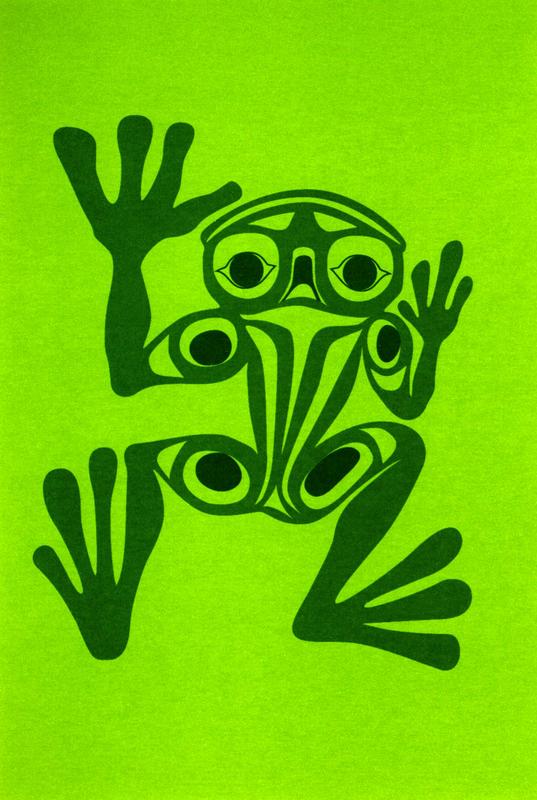 frog-motif postcard