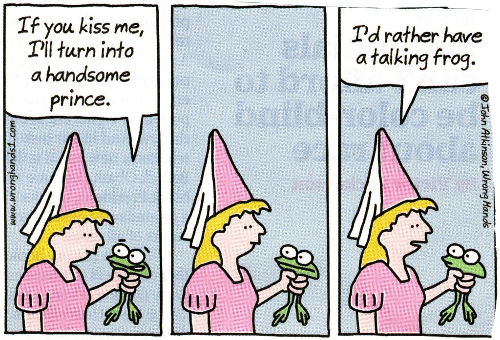 talking frog comic