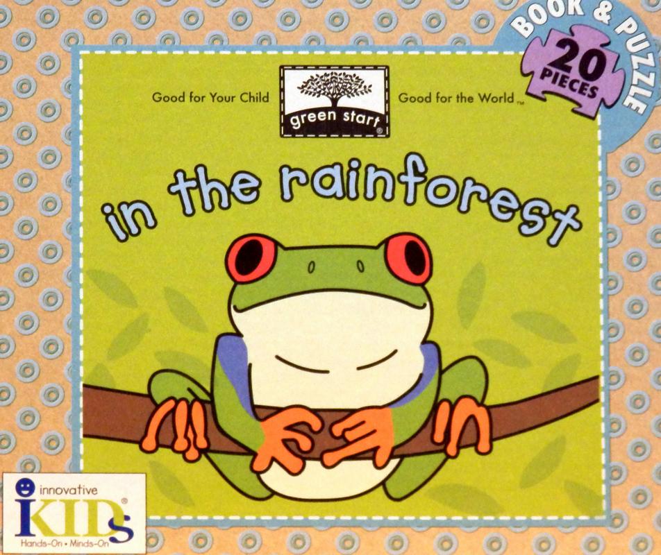 frog book and puzzle