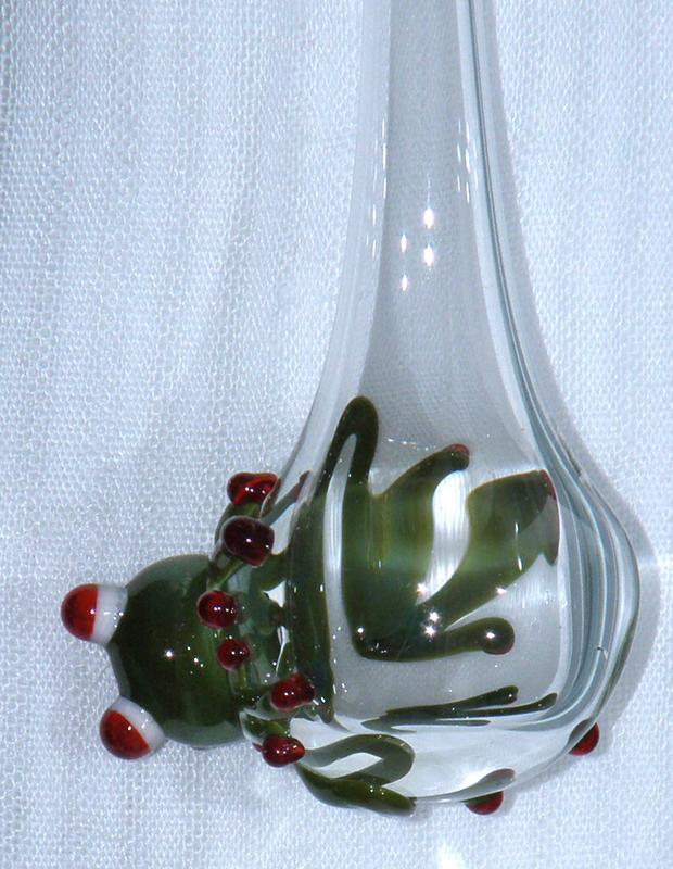 glass frog Christmas-tree ornament
