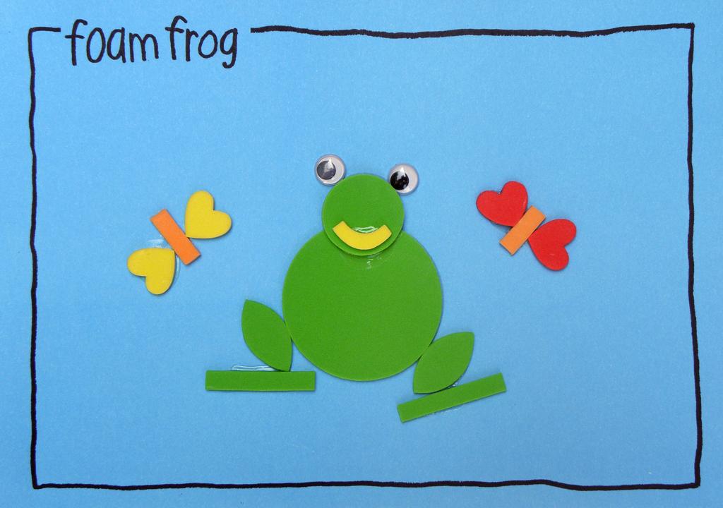 frog foam art