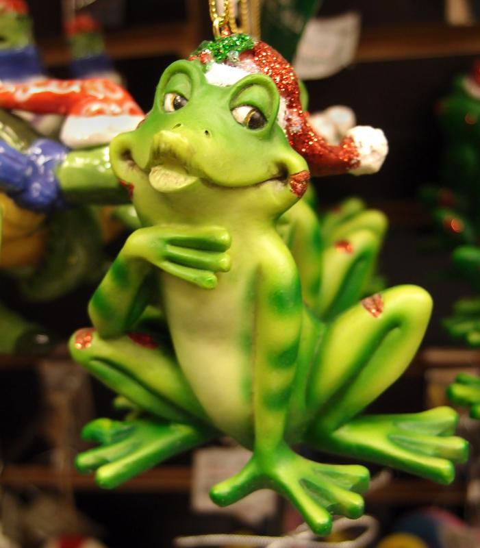 frog Christmas tree ornament