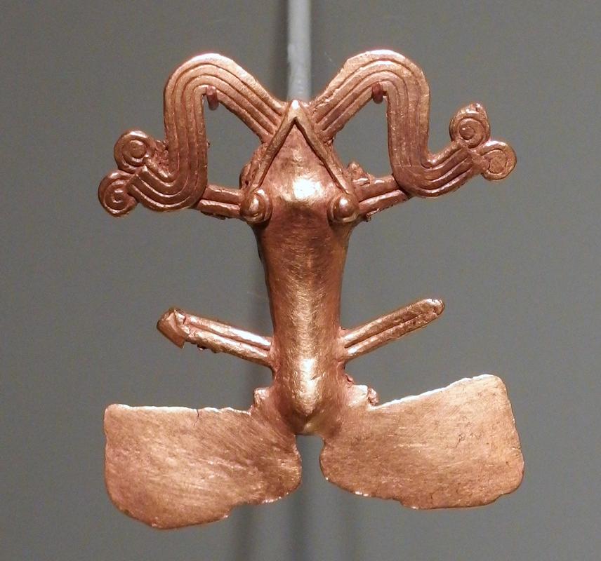 American Indian frog pendant