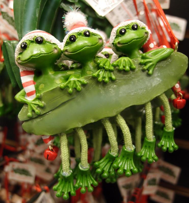 frog Christmas tree ornament