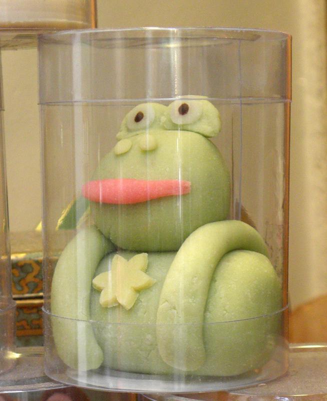 marzipan candy frog