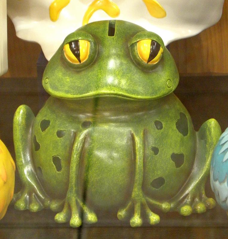 frog piggy bank
