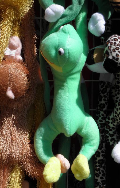 toy stuffed frog