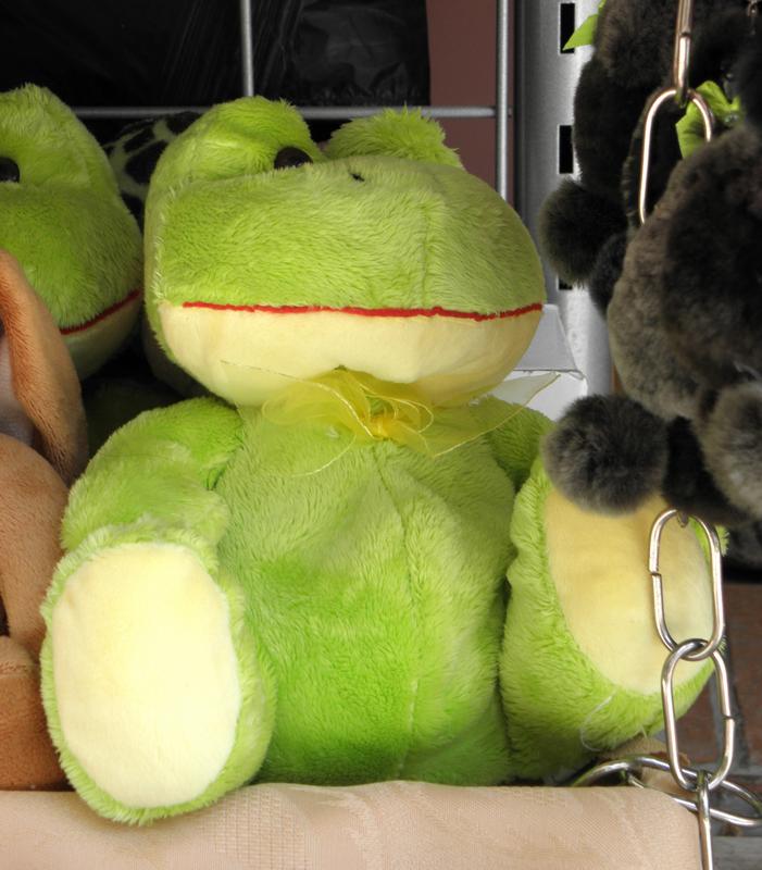 stuffed frog toy