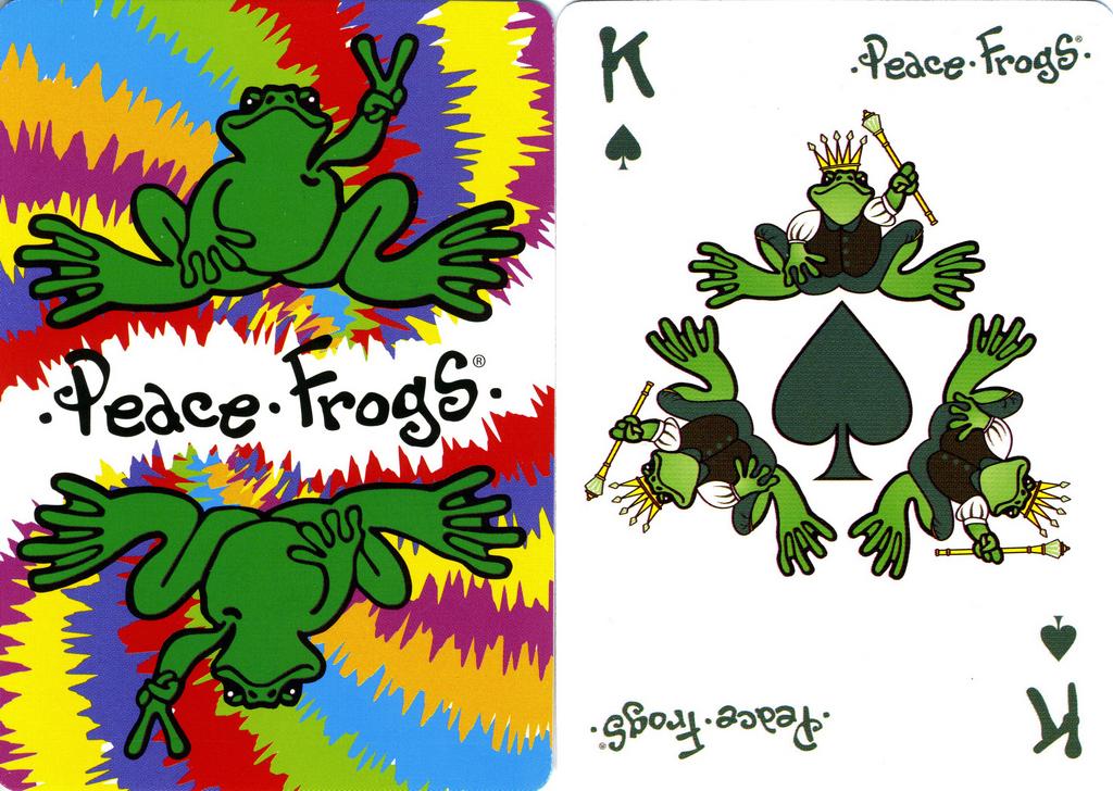 Peace Frogs deck of cards