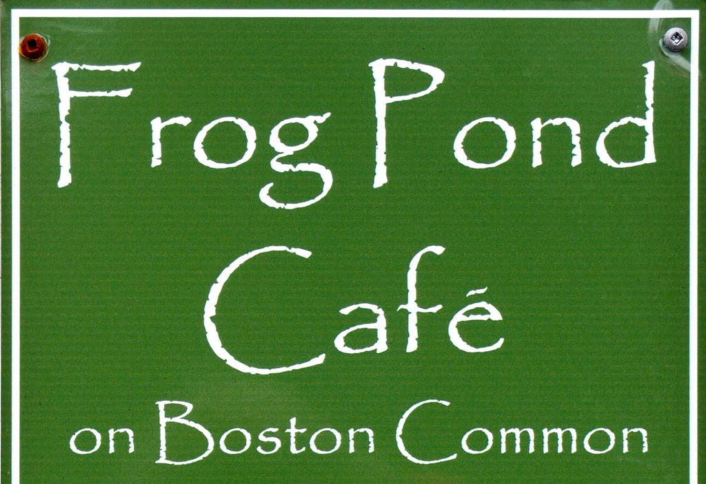 Frog Cafe sign