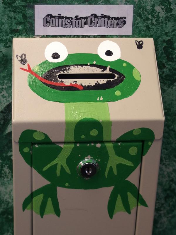 frog donation box