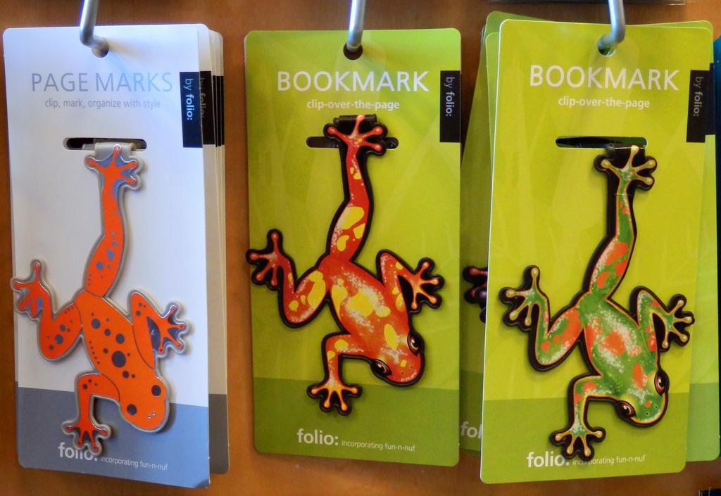 frog bookmarks