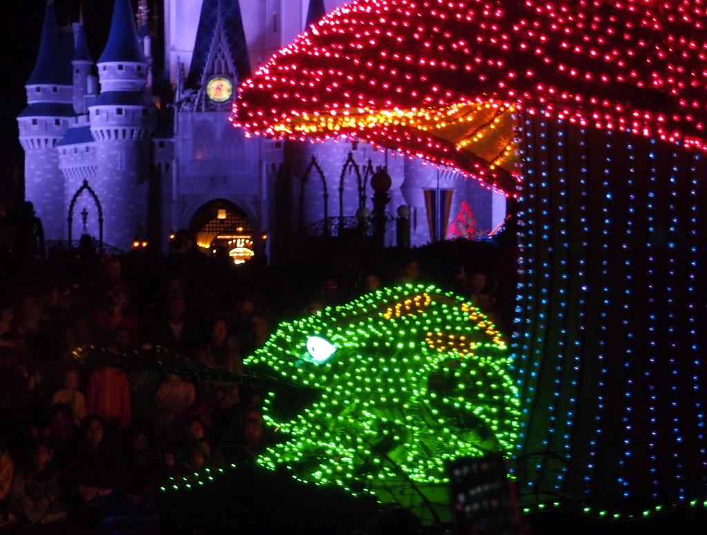 frog in Disney's Electrical Parade