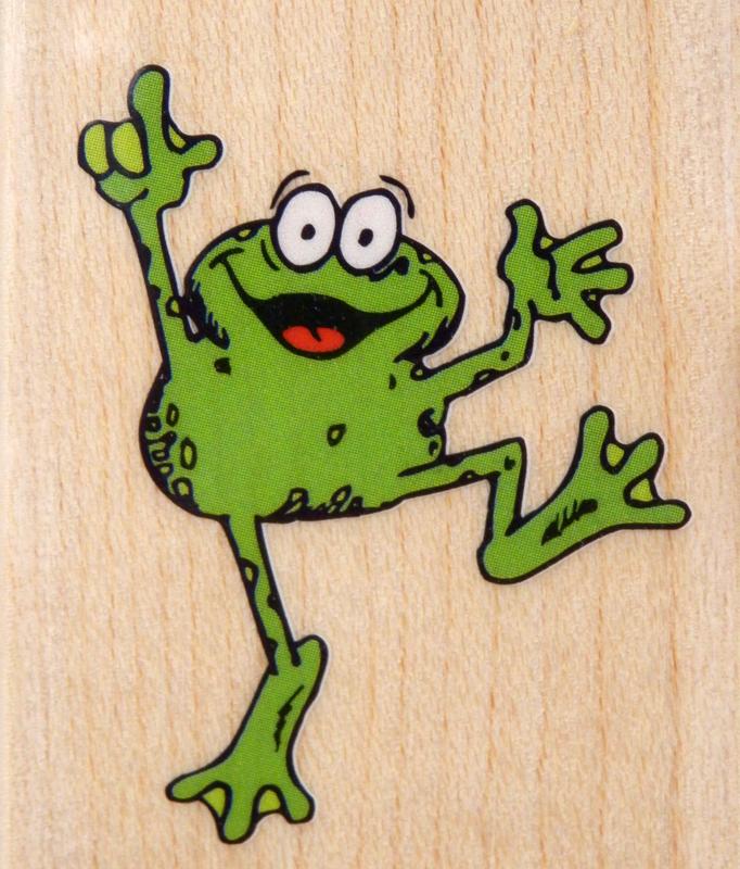 frog rubber stamp