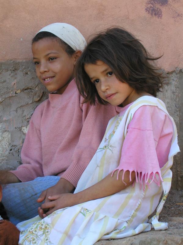 Berber girls, Skoura, Morocco