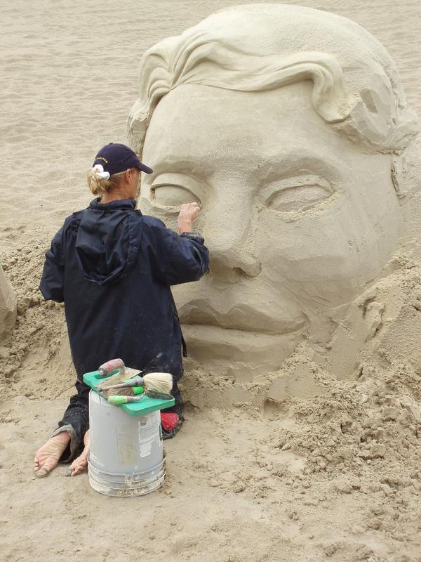 sand sculpture at Hampton Beach, New Hampshire